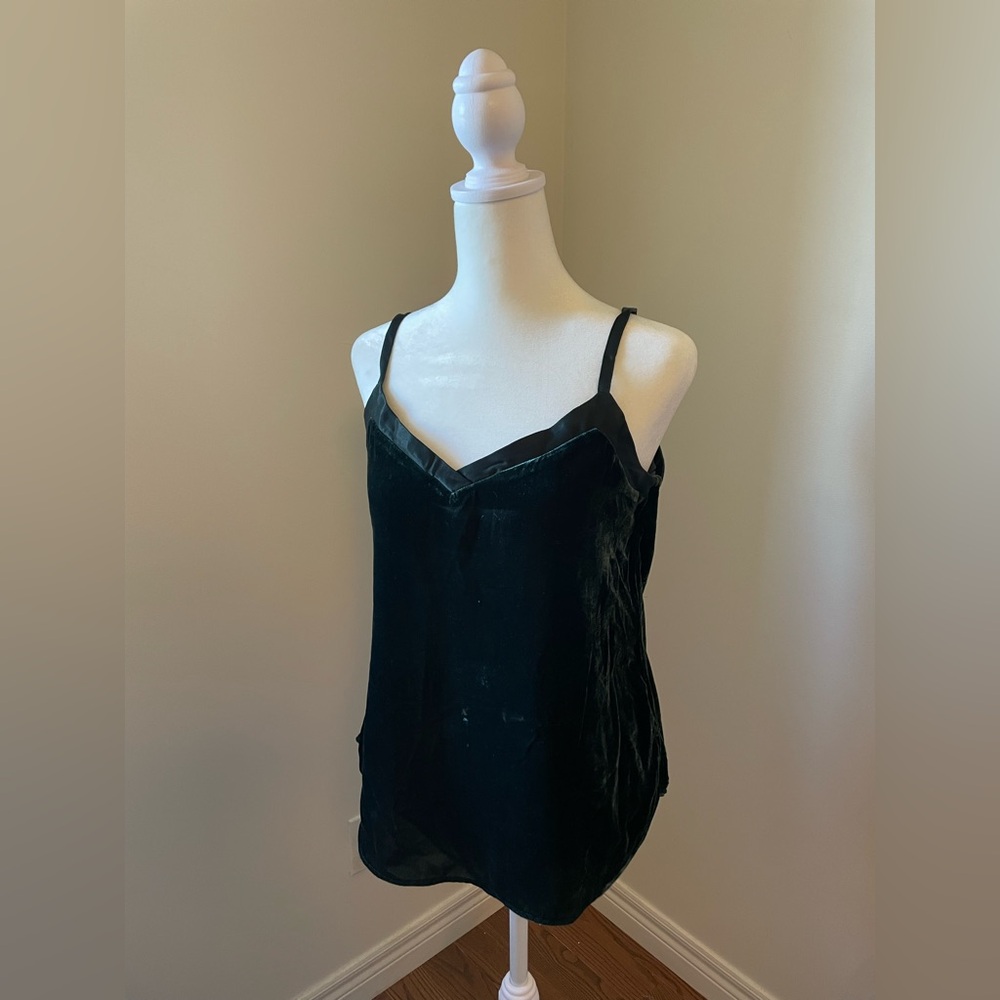 RW&CO. Dark Green Velvet Camisole